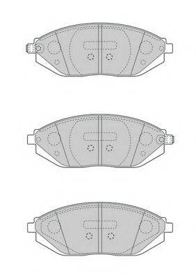 WAGNER WBP25268A Комплект гальмівних колодок, дискове гальмо