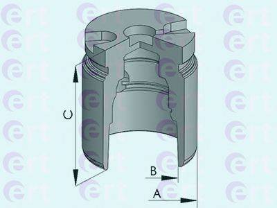 ERT 150898C Поршень, корпус скоби гальма