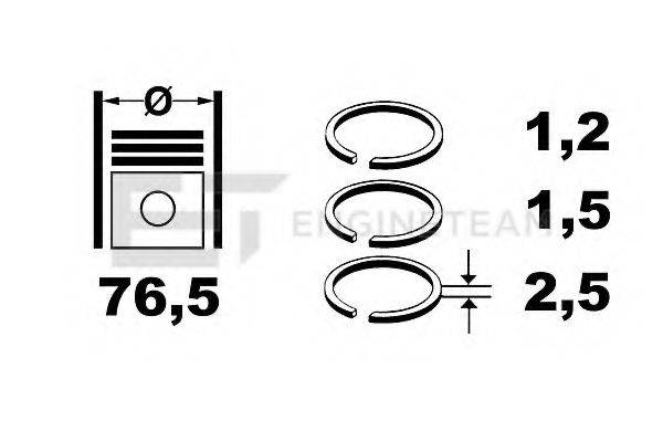 ET ENGINETEAM R1008000 Комплект поршневих кілець