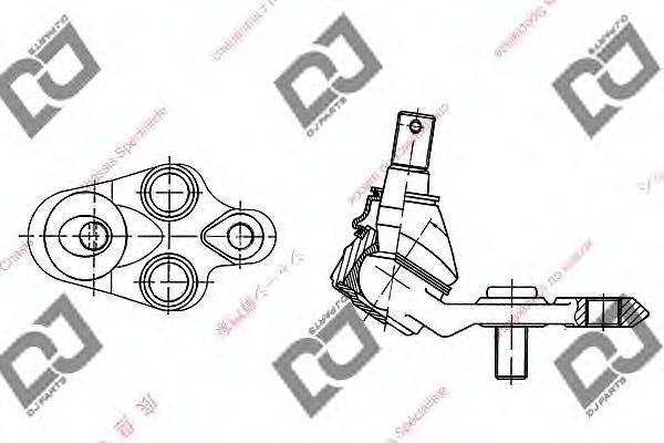 DJ PARTS DB1003 несучий / напрямний шарнір