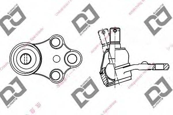 DJ PARTS DB1028 несучий / напрямний шарнір