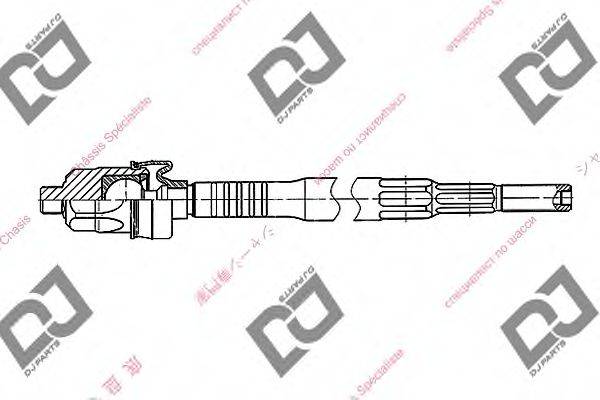 DJ PARTS DR1233 Осьовий шарнір, рульова тяга