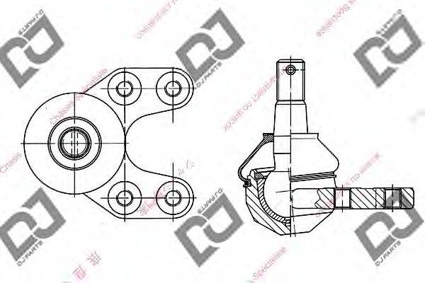 DJ PARTS DB1054 несучий / напрямний шарнір