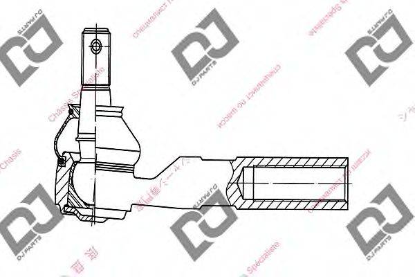 DJ PARTS DE1011 Наконечник поперечної кермової тяги