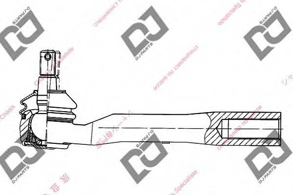 DJ PARTS DE1041 Наконечник поперечної кермової тяги