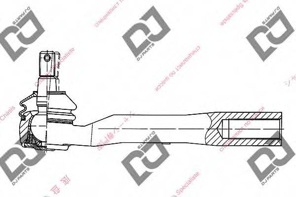 DJ PARTS DE1042 Наконечник поперечної кермової тяги