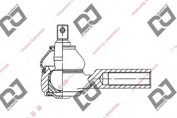 DJ PARTS DE1050 Наконечник поперечної кермової тяги