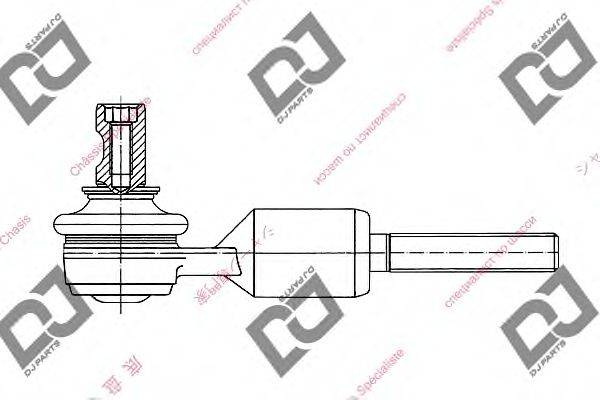 DJ PARTS DE1137 Наконечник поперечної кермової тяги