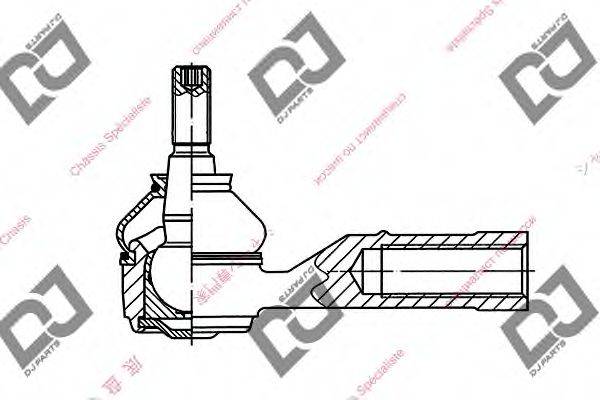 DJ PARTS DE1219 Наконечник поперечної кермової тяги