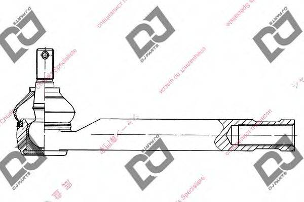 DJ PARTS DE1314 Наконечник поперечної кермової тяги