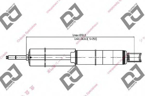 DJ PARTS DS1047GT Амортизатор