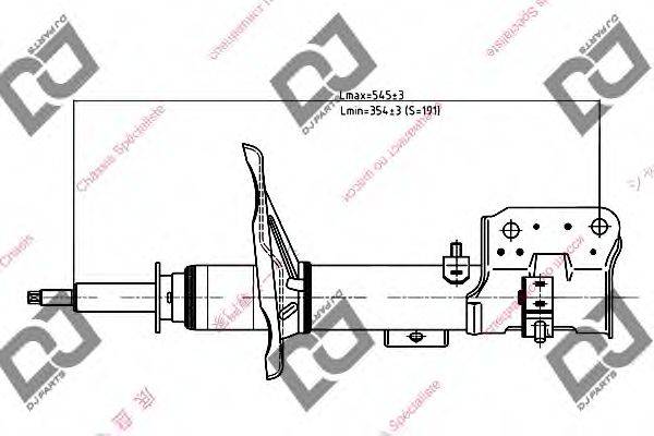 DJ PARTS DS1167GS Амортизатор