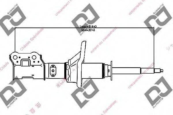 DJ PARTS DS1258GS Амортизатор