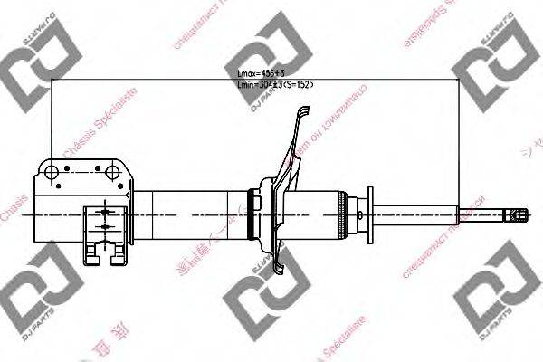 DJ PARTS DS1073GS Амортизатор