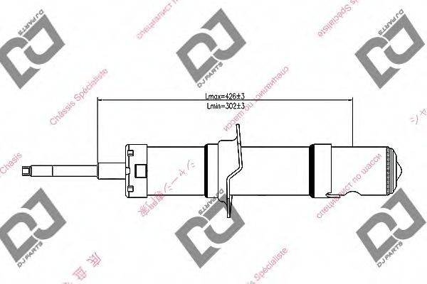 DJ PARTS DS1245GT Амортизатор