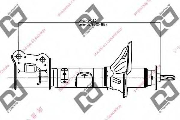 DJ PARTS DS1277GS Амортизатор