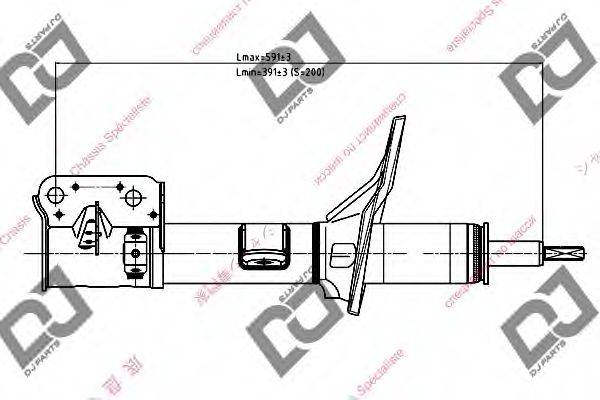 DJ PARTS DS1291GS Амортизатор