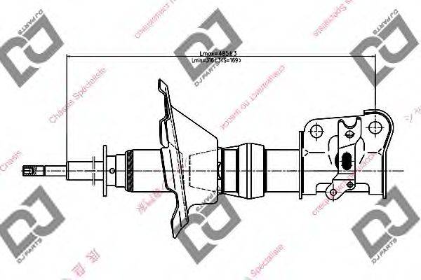 DJ PARTS DS1313GS Амортизатор