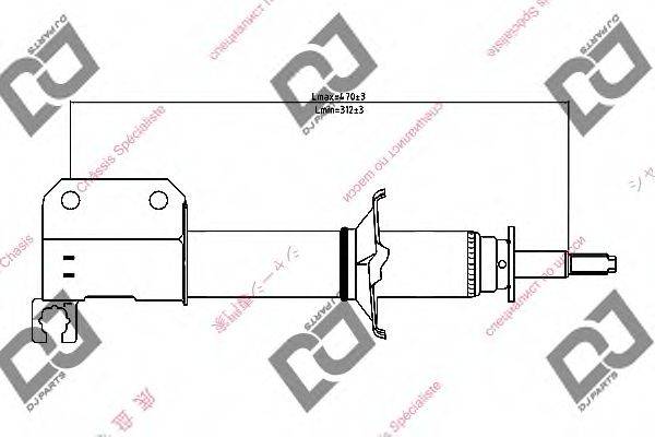 DJ PARTS DS1340GS Амортизатор