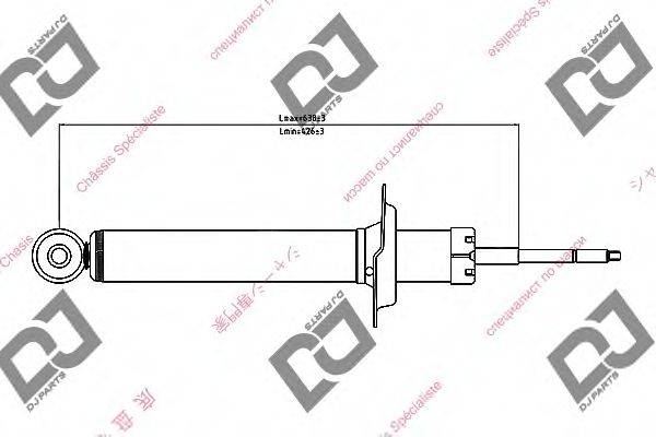 DJ PARTS DS1432GS Амортизатор