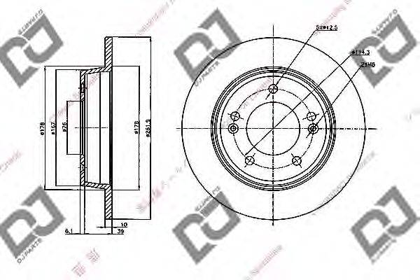 DJ PARTS BD2065 гальмівний диск