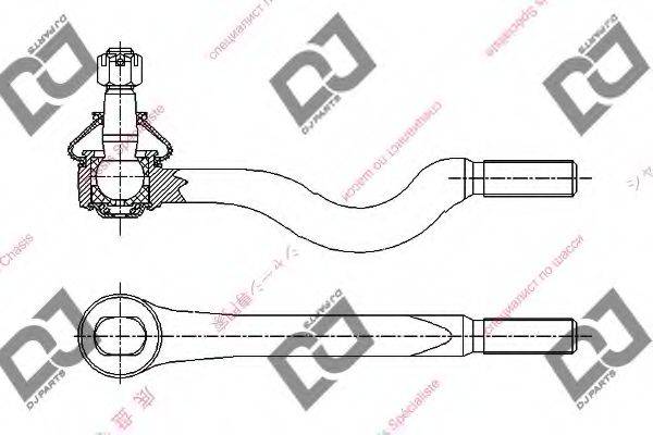 DJ PARTS DE1162 Наконечник поперечної кермової тяги