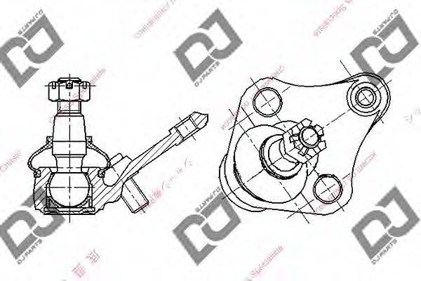 DJ PARTS DB1021 несучий / напрямний шарнір