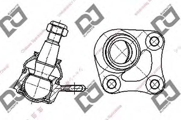 DJ PARTS DB1094 несучий / напрямний шарнір