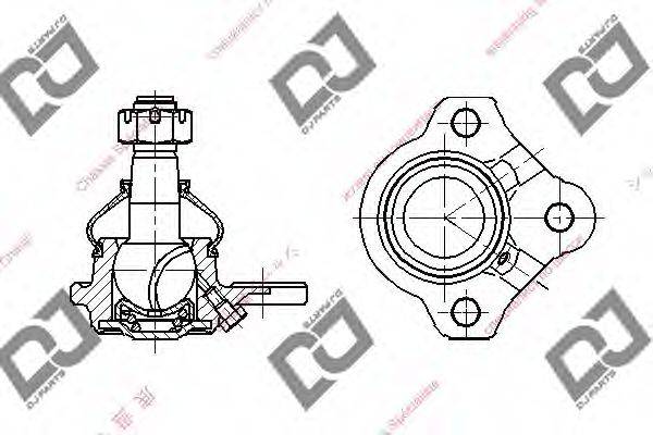 DJ PARTS DB1214 несучий / напрямний шарнір