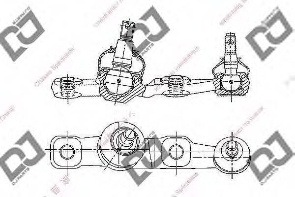 DJ PARTS DB1321 несучий / напрямний шарнір