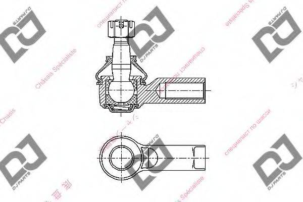 DJ PARTS DE1047 Наконечник поперечної кермової тяги