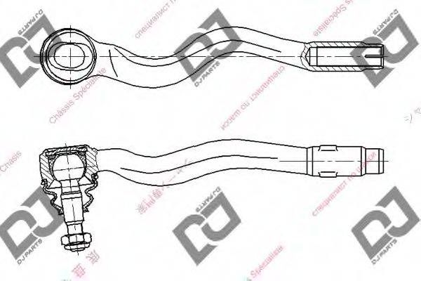 DJ PARTS DE1121 Наконечник поперечної кермової тяги