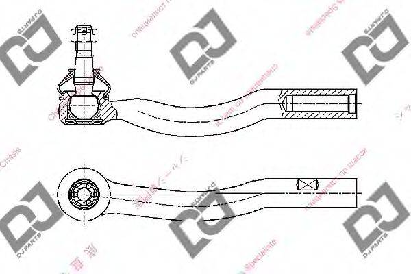 DJ PARTS DE1292 Наконечник поперечної кермової тяги