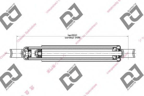 DJ PARTS DS1580HT Амортизатор