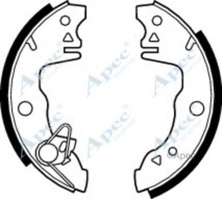 APEC BRAKING SHU154 Гальмівні колодки