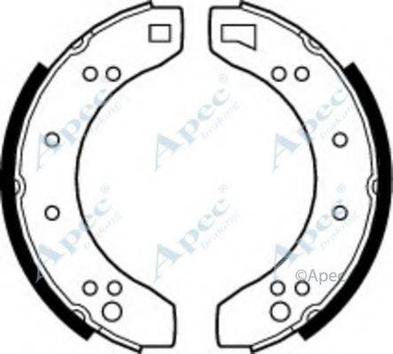 APEC BRAKING SHU218 Гальмівні колодки