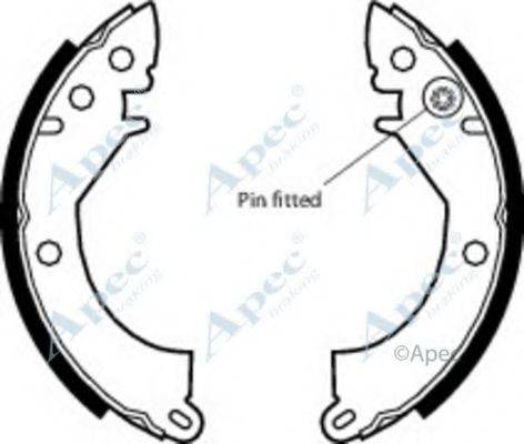 APEC BRAKING SHU436 Гальмівні колодки
