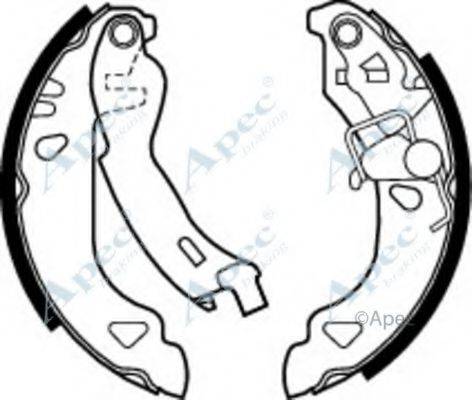 APEC BRAKING SHU508 Гальмівні колодки