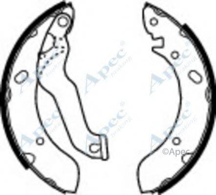 APEC BRAKING SHU522 Гальмівні колодки