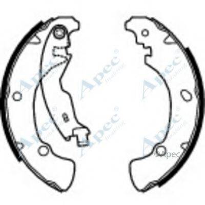 APEC BRAKING SHU560 Гальмівні колодки