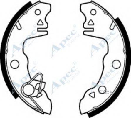 APEC BRAKING SHU87 Гальмівні колодки