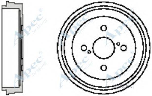 APEC BRAKING DRM9925 Гальмівний барабан