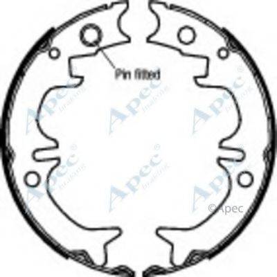 APEC BRAKING SHU728 Гальмівні колодки