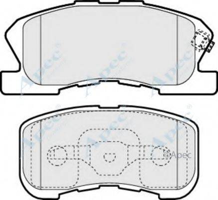 APEC BRAKING PAD1148 Комплект гальмівних колодок, дискове гальмо