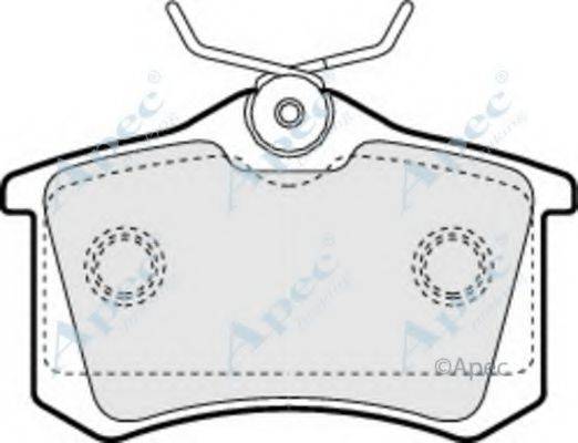 APEC BRAKING PAD1256 Комплект гальмівних колодок, дискове гальмо