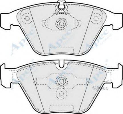 APEC BRAKING PAD1263 Комплект гальмівних колодок, дискове гальмо