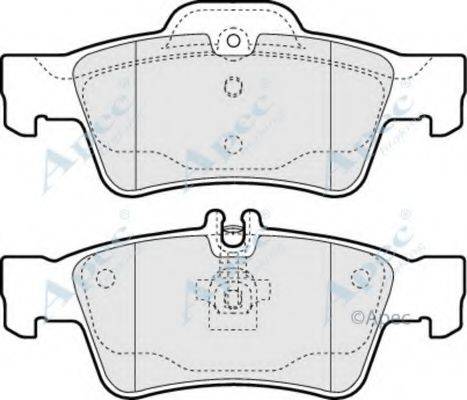 APEC BRAKING PAD1322 Комплект гальмівних колодок, дискове гальмо