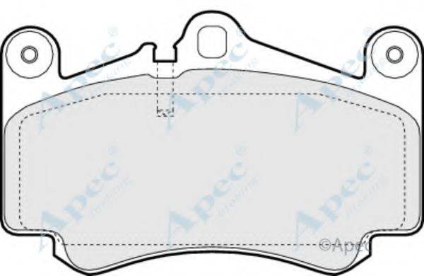 APEC BRAKING PAD1403 Комплект гальмівних колодок, дискове гальмо