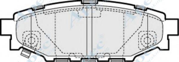 APEC BRAKING PAD1453 Комплект гальмівних колодок, дискове гальмо