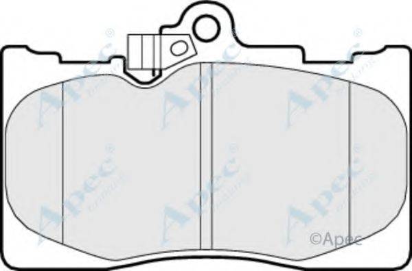 APEC BRAKING PAD1493 Комплект гальмівних колодок, дискове гальмо